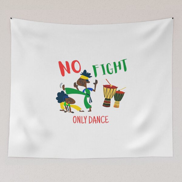 Item preview, No Fight Only Dance Capoeira Funny Logo designed and sold by logowannawear.