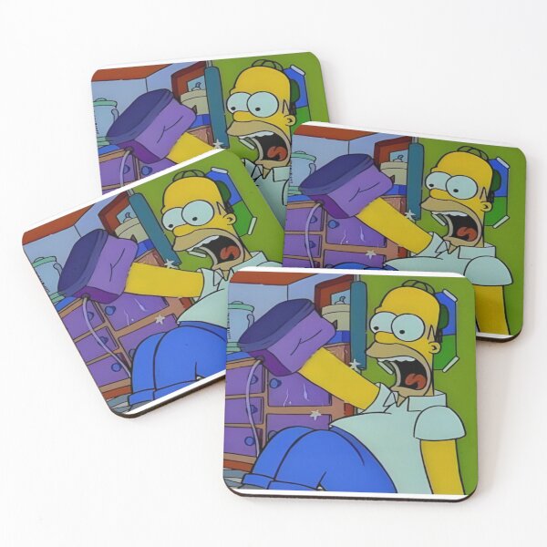 Item preview, Homer Getting Attacked by a Toaster designed and sold by DohLab.