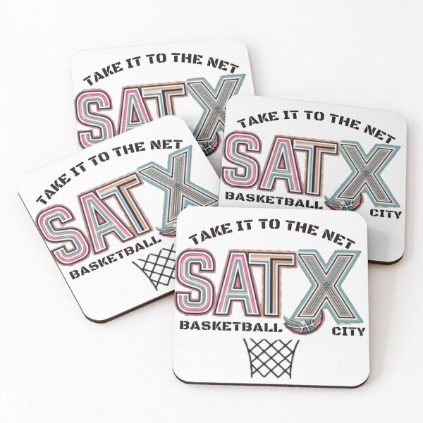 Item preview, SATX Basketball City Fiesta Retro Vintage Texas Sports Aesthetic designed and sold by Basma Designs | Funny Shirts, Stickers & Mugs.