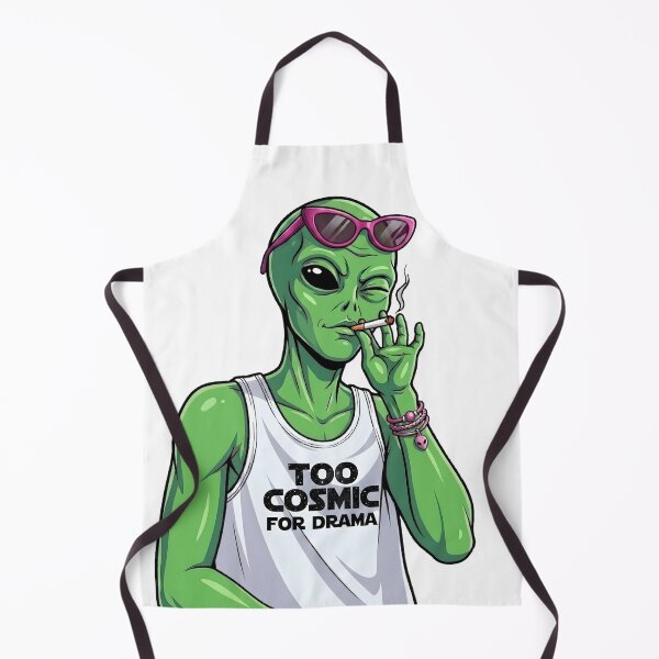 Item preview, Too Cosmic For Drama - Retro Aesthetic Cool Alien designed and sold by HornbillDesign.