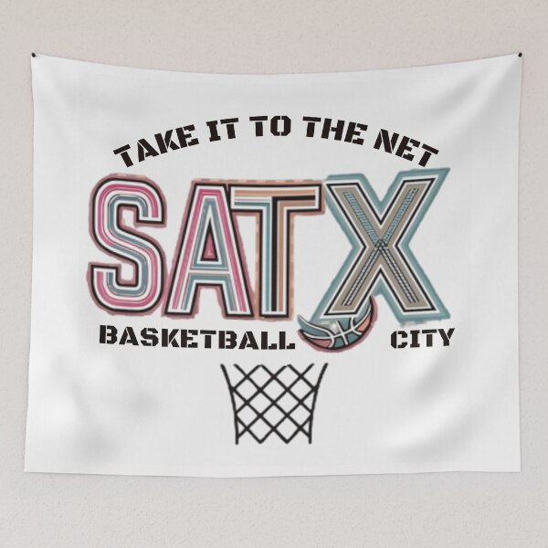 Item preview, SATX Basketball City Fiesta Retro Vintage Texas Sports Aesthetic designed and sold by Basma Designs | Funny Shirts, Stickers & Mugs.