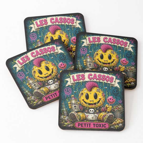 Item preview, The Little Toxic Kids – Smiley Punk Trash Street Art Cartoon Design designed and sold by PLUSHIWORLDtm.