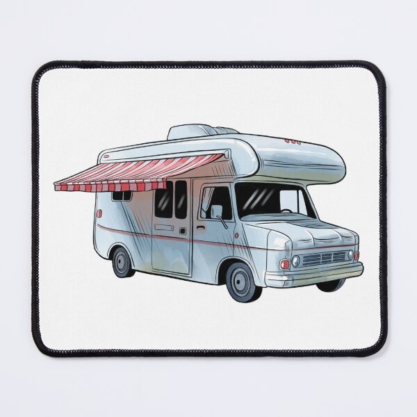Item preview, Food truck parked on a street with an awning out and ready for service in a busy area designed and sold by Ms. Iryna.
