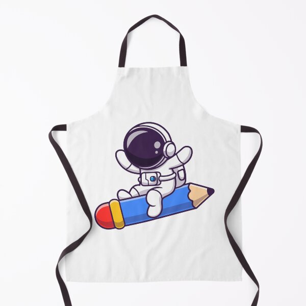 Item preview, Cute Astronaut Riding a Flying Pencil designed and sold by sdbienv.