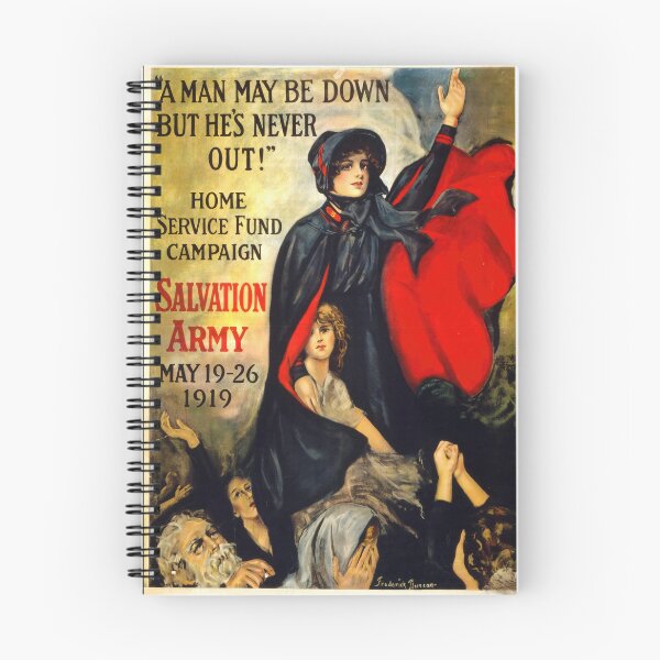 Item preview, Vintage 1919 Salvation Army Poster | Home Service Fund Campaign | Strong Woman in Red Cape | Hope & Resilience Historical Art designed and sold by artofuniverse.