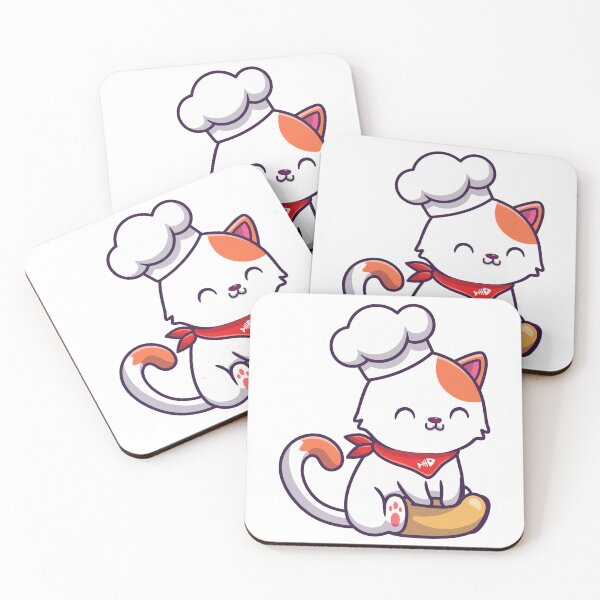 Item preview, Kawaii Chef Cat Cooking with Love designed and sold by sdbienv.
