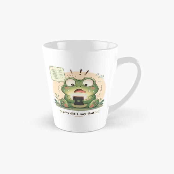 Item preview, Frog Oversharing Social Anxiety Cute Mood designed and sold by Sadia  Jannat.