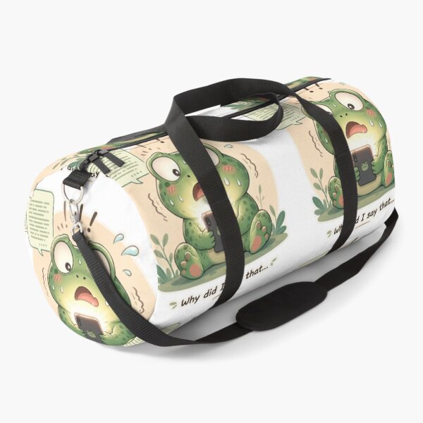 Item preview, Frog Oversharing Social Anxiety Cute Mood designed and sold by Sadia  Jannat.