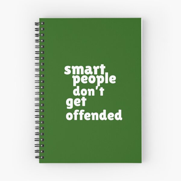 Item preview, Smart People Don't Get Offended Funny Quote T-Shirt designed and sold by Omarmadani.