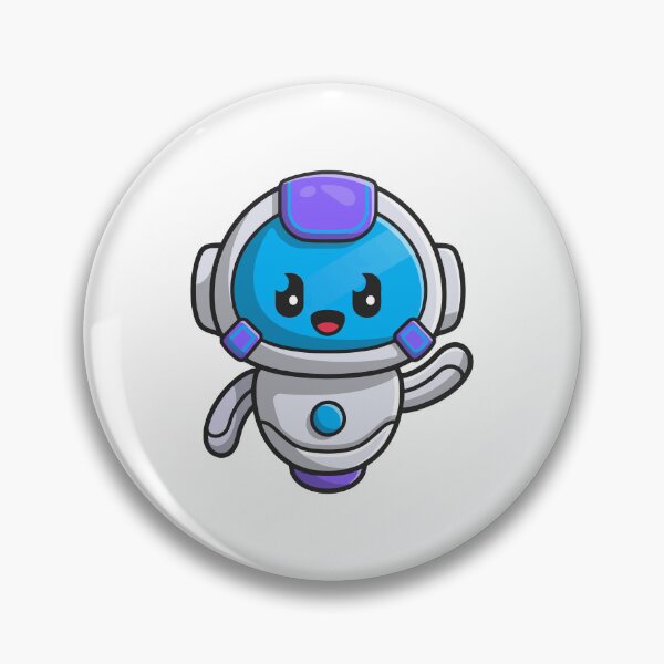Item preview, Cute Waving Space Robot Astronaut designed and sold by sdbienv.