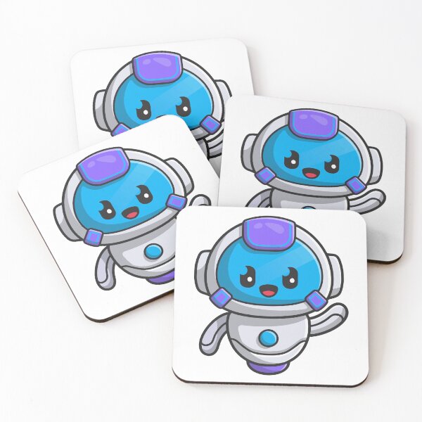 Item preview, Cute Waving Space Robot Astronaut designed and sold by sdbienv.