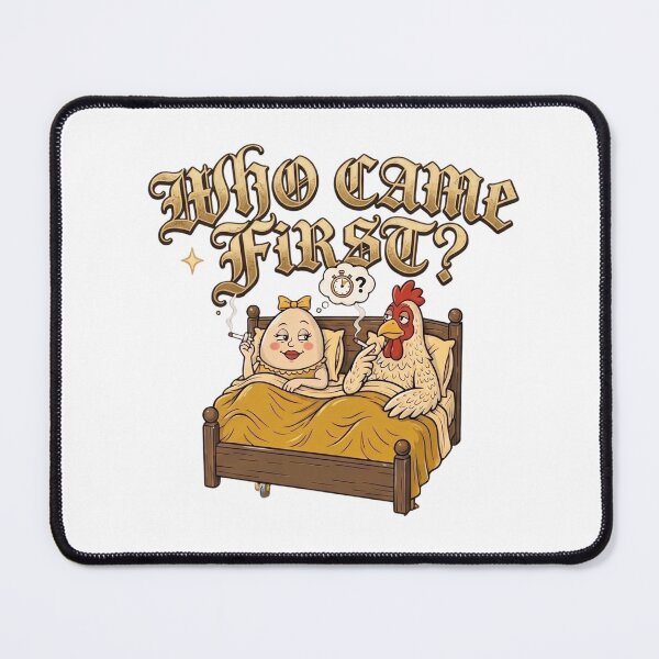 Item preview, Who Came First Funny Chicken And Egg Funny Philosophical Meme T-Shirt designed and sold by Omarmadani.