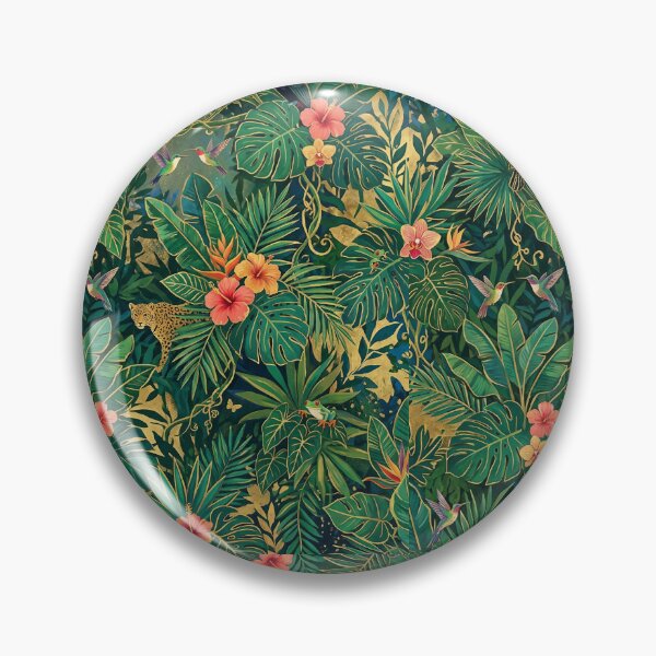 Item preview, Luxurious Emerald Jungle Canopy Pattern designed and sold by Jandedan.