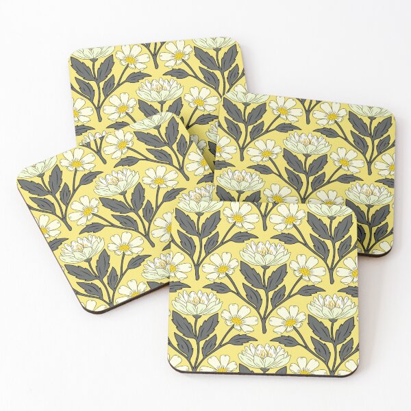 Item preview, Wildflower bouquet floral pattern in yellow  designed and sold by Jennifer Ladd.