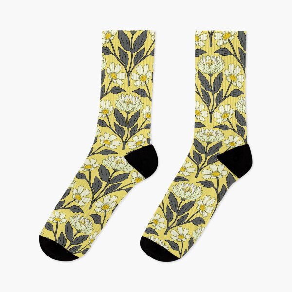 Item preview, Wildflower bouquet floral pattern in yellow  designed and sold by Jennifer Ladd.