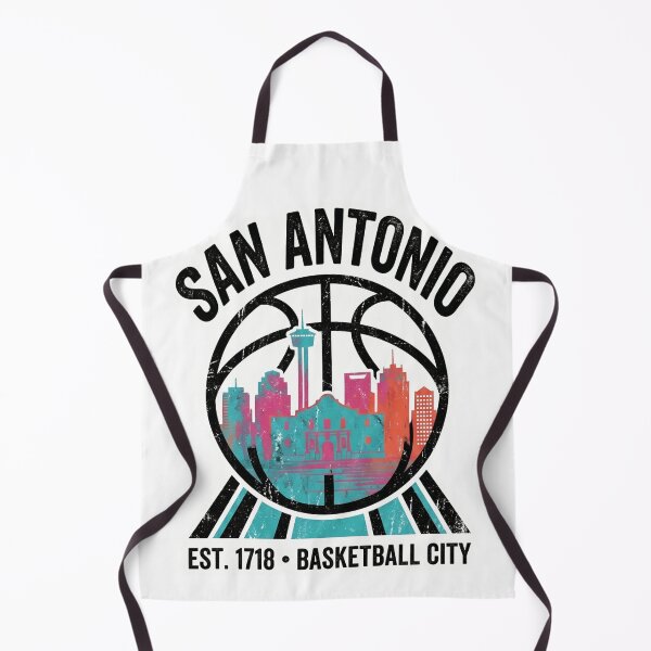 Item preview, San Antonio Basketball City Skyline Retro Vintage 1718 Texas Hoops designed and sold by Basma Designs | Funny Shirts, Stickers & Mugs.