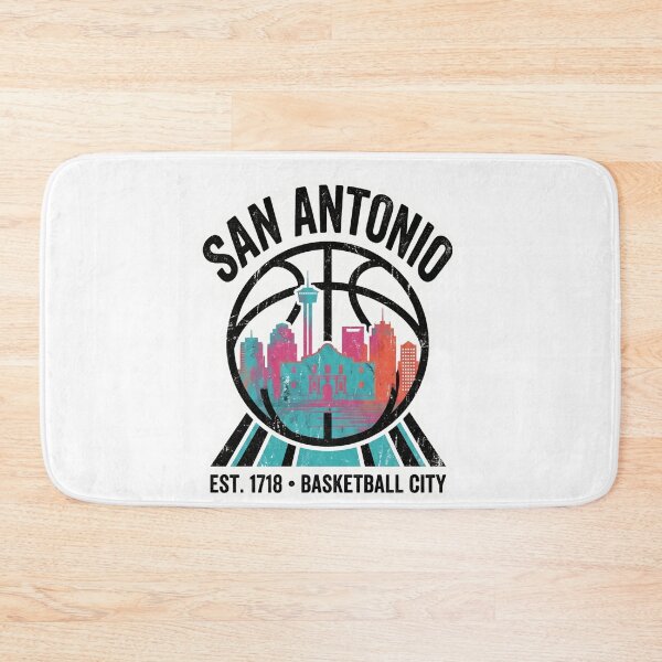 Item preview, San Antonio Basketball City Skyline Retro Vintage 1718 Texas Hoops designed and sold by Basma Designs | Funny Shirts, Stickers & Mugs.