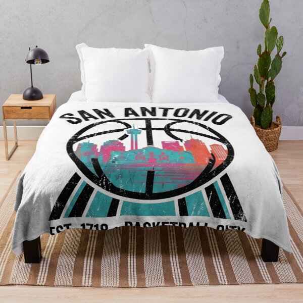 Item preview, San Antonio Basketball City Skyline Retro Vintage 1718 Texas Hoops designed and sold by Basma Designs | Funny Shirts, Stickers & Mugs.