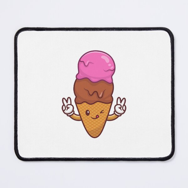 Item preview, Happy Two Scoops Ice Cream Cone Kawaii designed and sold by sdbienv.