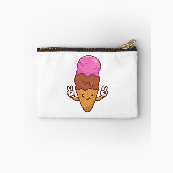 Item preview, Happy Two Scoops Ice Cream Cone Kawaii designed and sold by sdbienv.