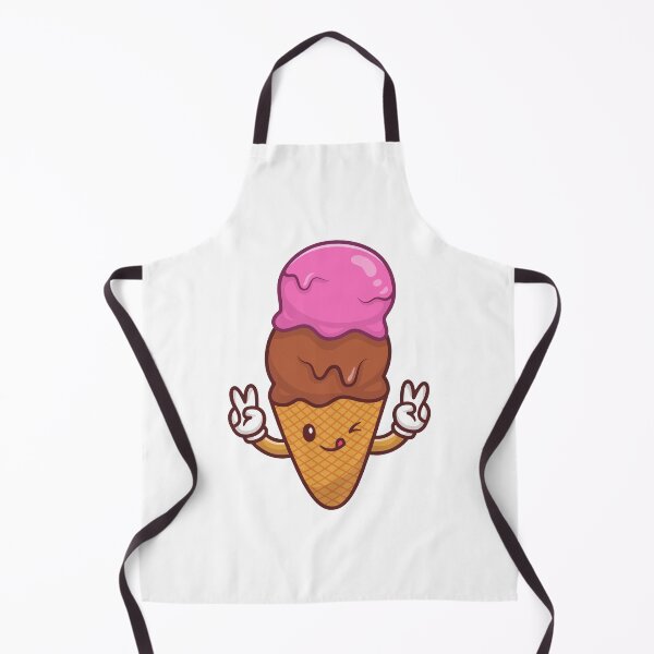 Item preview, Happy Two Scoops Ice Cream Cone Kawaii designed and sold by sdbienv.
