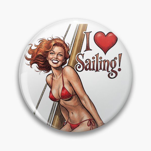 Item preview, I ❤️ Sailing • High Seas Heartthrob designed and sold by graficsfx.
