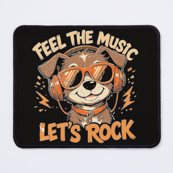 Item preview, Feel The Music Dog Design designed and sold by LayercraftArt.