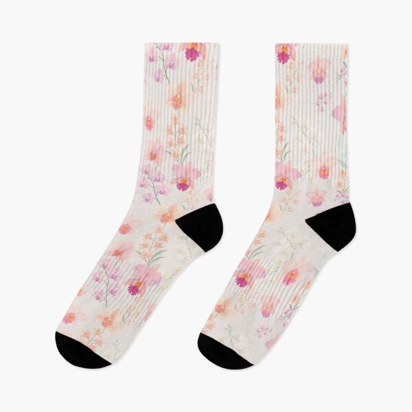 Item preview, Orchid Garden - Pastel Watercolor Floral Pattern designed and sold by LifeParody.