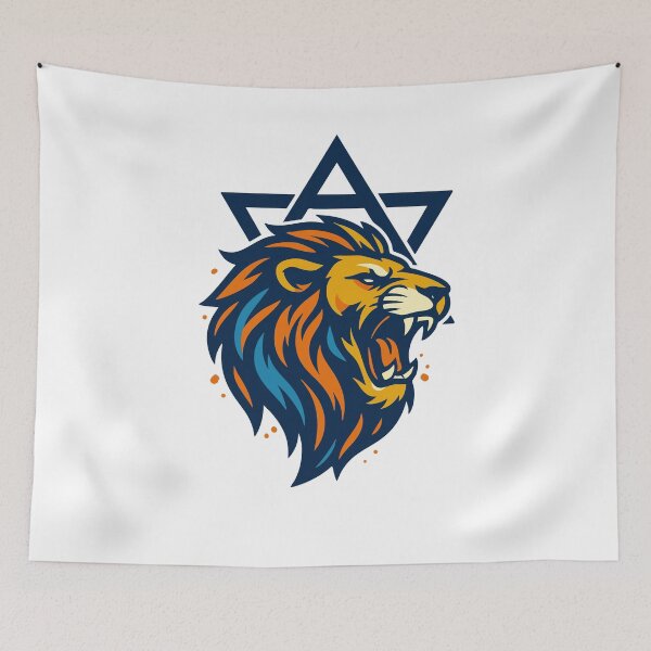 Item preview, Lion Of Judah Magen David Artwork designed and sold by crouchingpixel.