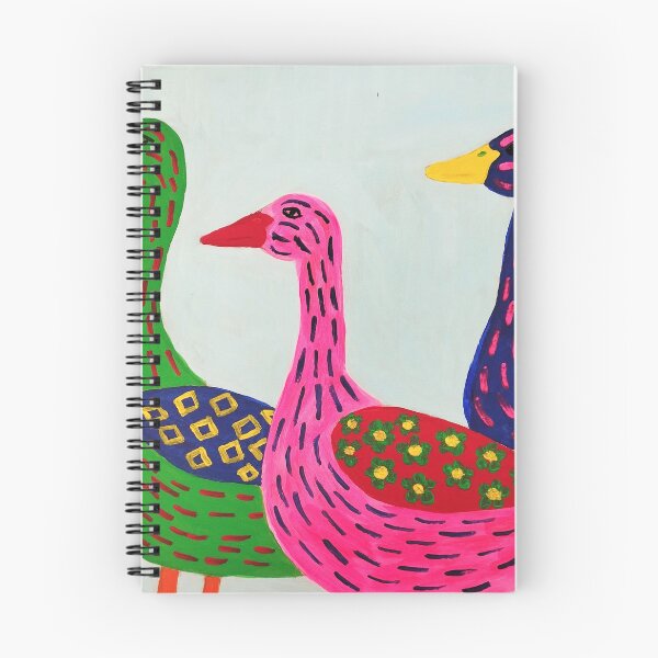 Item preview, Psychedelic geese printable wall art 3:2 ratio digital painting polka dot designed and sold by Lenasminiland.