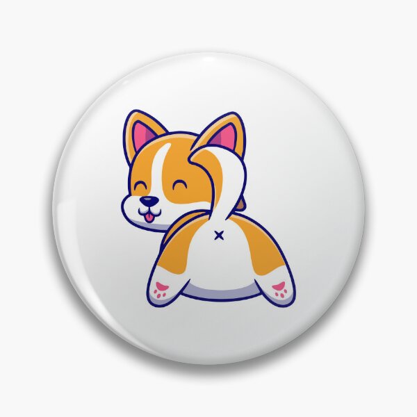 Item preview, Cute Corgi Butt Sploot Kawaii Dog Illustration designed and sold by sdbienv.