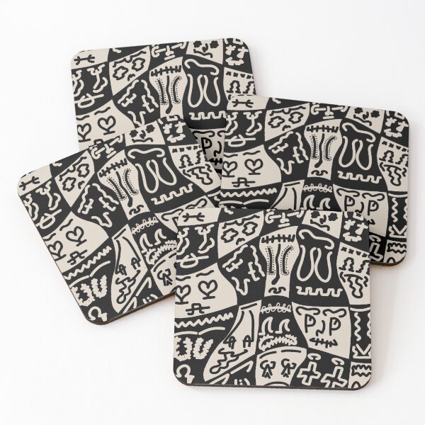 Item preview, Abstract Doodle Collage – Monochrome Street Art Pattern designed and sold by felipemaldonadoart.