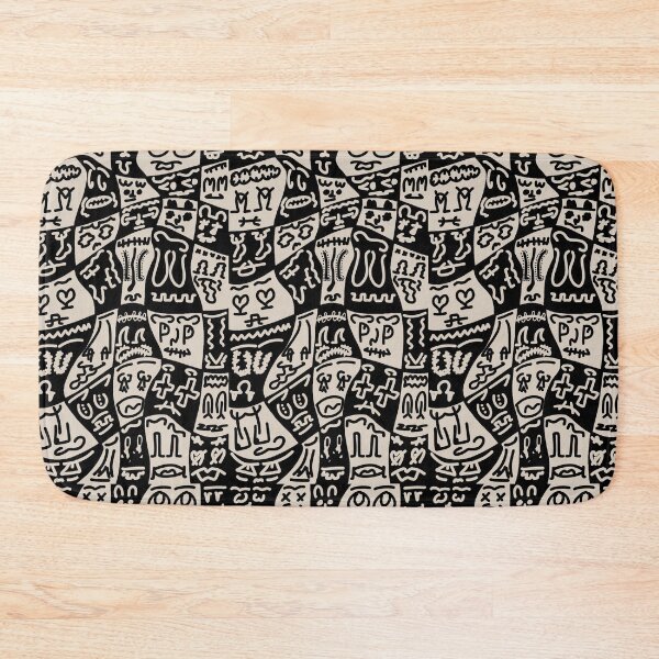 Item preview, Abstract Doodle Collage – Monochrome Street Art Pattern designed and sold by felipemaldonadoart.