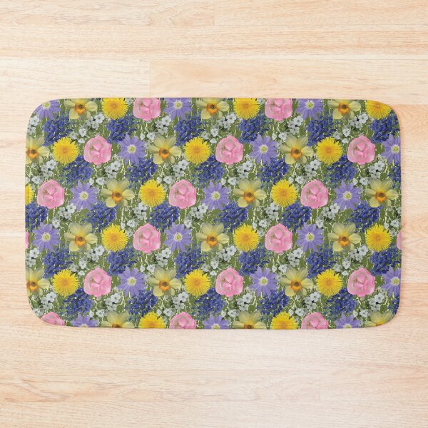 Item preview, Spring Flower Diagonals on Green designed and sold by Digitalmyth's Designs.