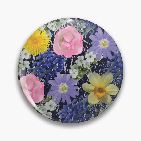 Item preview, Spring Flower Diagonals on Dark designed and sold by Digitalmyth's Designs.