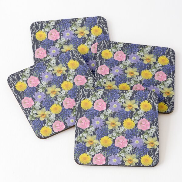 Item preview, Spring Flower Diagonals on Dark designed and sold by Digitalmyth's Designs.
