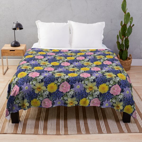 Item preview, Spring Flower Diagonals on Dark designed and sold by Digitalmyth's Designs.