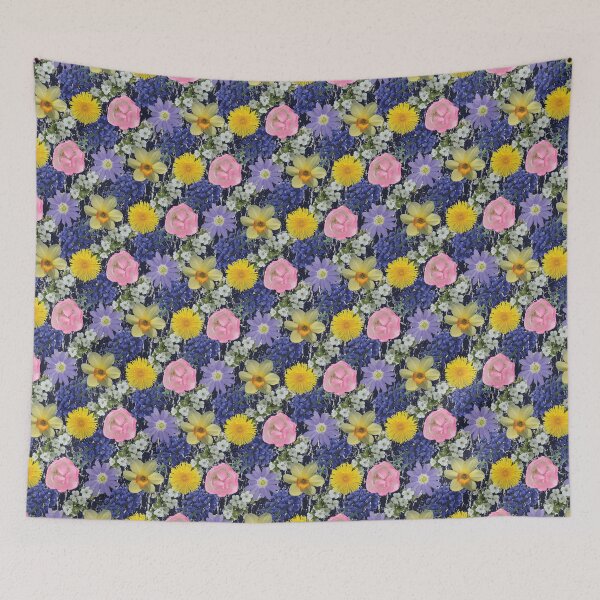 Item preview, Spring Flower Diagonals on Dark designed and sold by Digitalmyth's Designs.