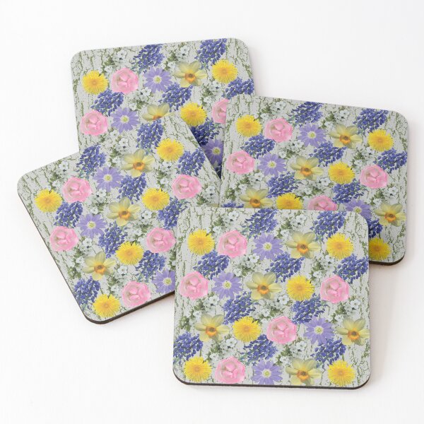 Item preview, Spring Flower Diagonals on Light designed and sold by Digitalmyth's Designs.