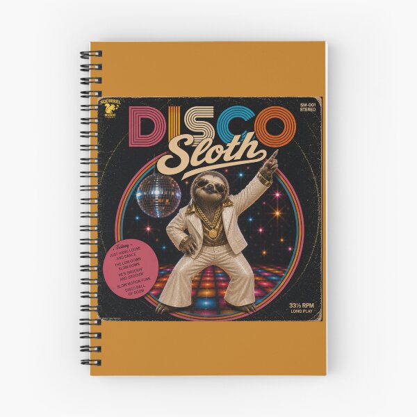 Item preview, Vintage Disco Sloth Album Cover designed and sold by MissTerryWoman.
