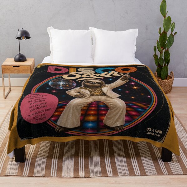 Item preview, Vintage Disco Sloth Album Cover designed and sold by MissTerryWoman.