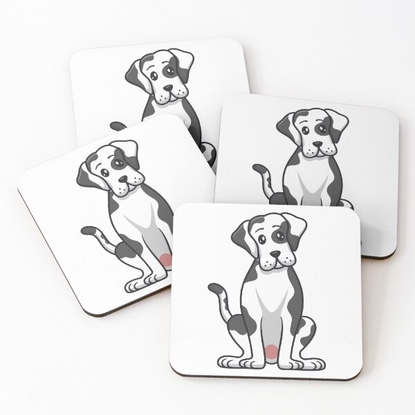 Item preview, Cute Spotted Great Dane Dog Cartoon Illustration designed and sold by sdbienv.