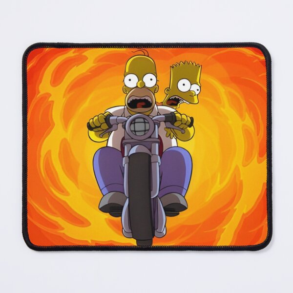 Item preview, Homer and Bart Motorcycle Chaos Scene designed and sold by DohLab.