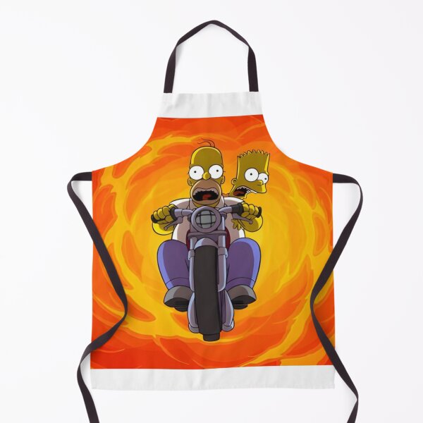 Item preview, Homer and Bart Motorcycle Chaos Scene designed and sold by DohLab.