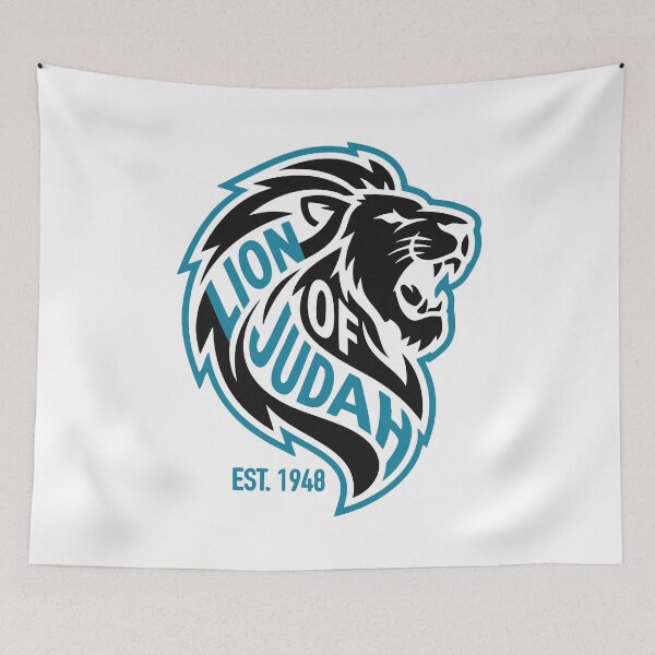 Item preview, Lion Of Judah Israel Est 1948 designed and sold by crouchingpixel.