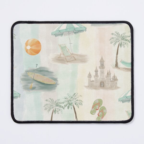 Item preview, Watercolor Tropical Beach Resort Seamless Pattern designed and sold by Seamlessly Buffalo.