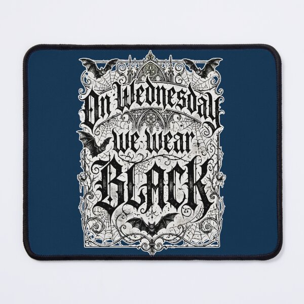 Item preview, On Wednesday We Wear Black V1 designed and sold by EvergreenPark - Tee Studio.