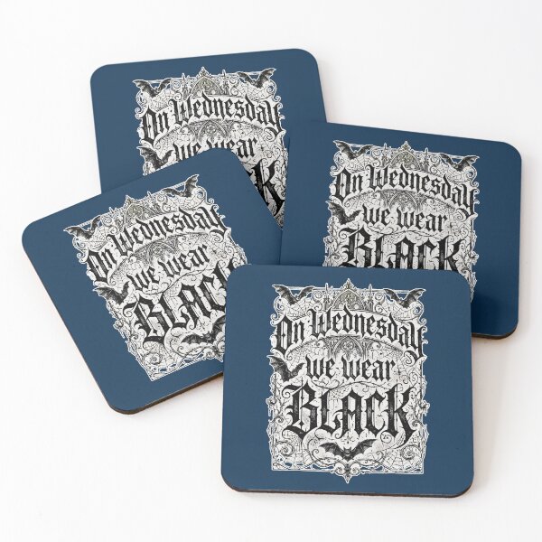 Item preview, On Wednesday We Wear Black V1 designed and sold by EvergreenPark - Tee Studio.