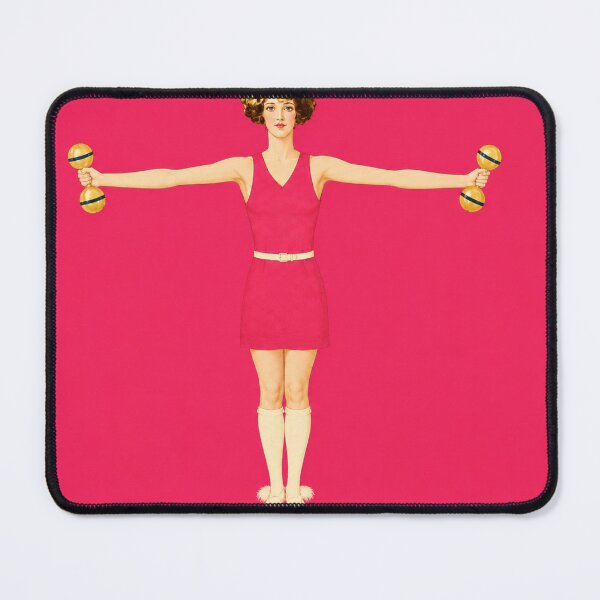 Item preview, Art Deco Fitness Poster Woman Illustration for Vintage Aesthetic Lovers designed and sold by RickE.