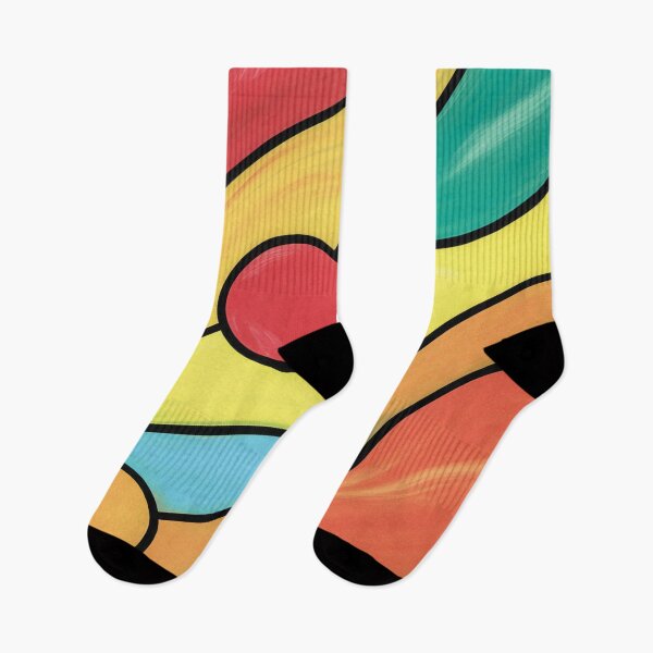 Item preview, Retro Waves Abstract Geometric Colorful Pattern designed and sold by cabana.space.